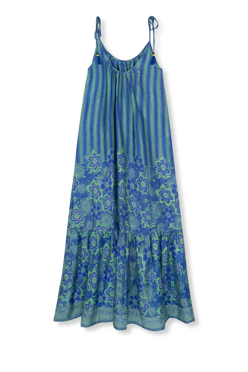 el.résidu el.résidu Damen vegan Kleid Myra, Dunkelblau, – Produktbild 2 von 2