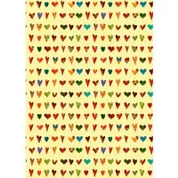 5 Bogen Recycling Geschenkpapier "Herzen" 50 x 70 cm, 80g/m² – Produktbild 1 von 1