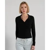 GORG GORG Damen Langarm Bluse aus Bio-Baumwolle & TENCEL Modal, Schwarz, – Produktbild 1 von 1