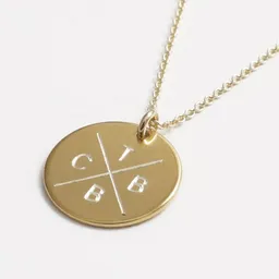 BELLYBIRD Jewellery BELLYBIRD Jewellery Personalisierte Gravurkette - Familienkette, 15,5 mm/ Silber/ Silber vergoldet – Produktbild 1 von 1