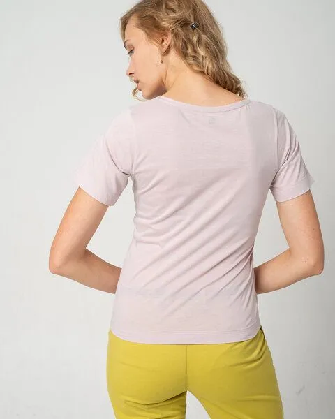 Alma & Lovis Alma & Lovis Basic T-Shirt aus 100% Bio-Baumwolle ‚Tee‘, Violett, – Produktbild 3 von 4