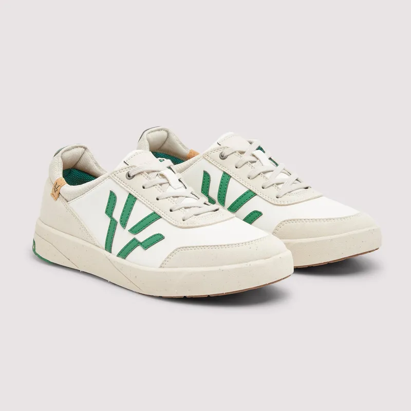 SAOLA SAOLA Herren vegan Sneaker Herren Cali White/Forest, Weiß, – Produktbild 2 von 2
