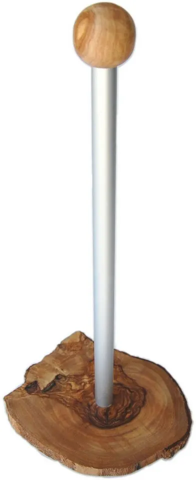 Olivenholz erleben Olivenholz erleben Küchenrollenhalter KLASSIK aus Olivenholz – Produktbild 4 von 5