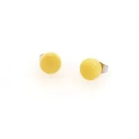 Mekhada Mekhada Tagua Ohrstecker TOPI 8 mm, Gelb, – Produktbild 1 von 1