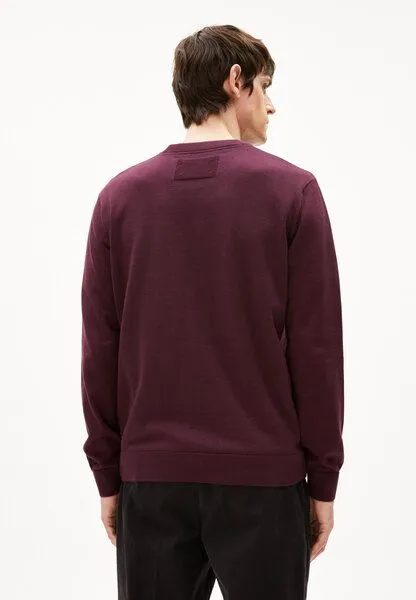 ARMEDANGELS ARMEDANGELS LOUKAA Herren Pullover aus Bio-Baumwolle, Dark cranberry, – Produktbild 2 von 4
