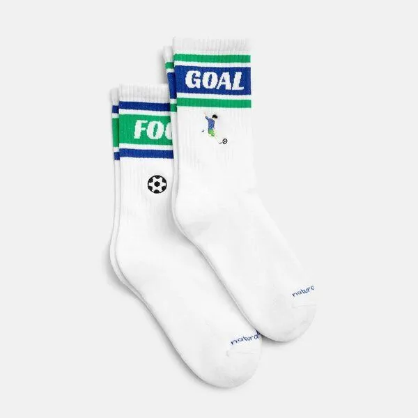 Natural Vibes Natural Vibes 2-Pack Football | Bio GOTS | Geschenkset Fußball | Bestickte Tennissocken | Herren Damen Socken | – Produktbild 2 von 3