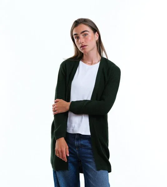 Gary Mash GARY MASH Long-Cardigan Alamo aus Biobaumwolle, Grün, – Produktbild 2 von 4