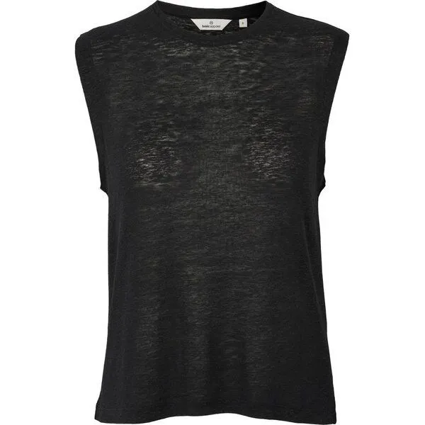 Basic Apparel Basic Apparel Tanktop ASHLY aus Bio-Leinen, Schwarz-black, – Produktbild 1 von 4
