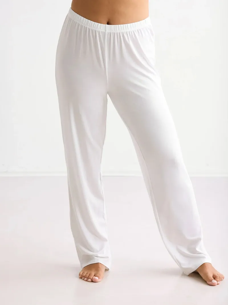 erlich textil erlich textil Light Touch lange Schlafhose aus weichem Modal, made in Europe, Ecru, – Produktbild 1 von 5