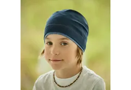 Maximo Maximo Jerseymütze GOTS KIDS-Beanie middle, Kontrastrand, einfarbig, UV 50 (1-St) Baumwolljersey – Produktbild 1 von 1