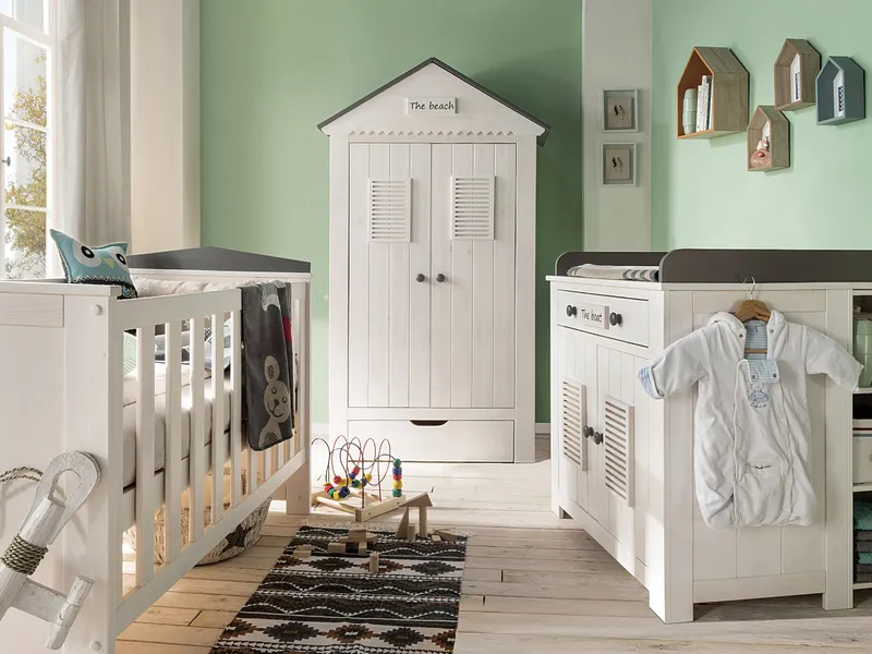allnatura Kleiderschrank Sunny 2-türig, Natur, – Produktbild 1 von 2