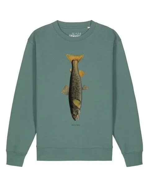 watapparel watapparel Sweatshirt Unisex Forelle, Green bay, – Produktbild 1 von 2