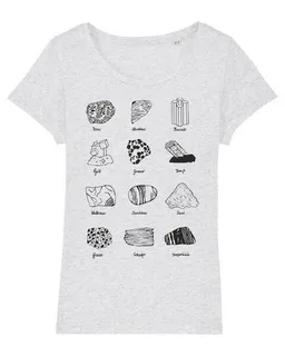 UNIPOLAR Unipolar Geologie T-Shirt | Gesteinsarten – Produktbild 1 von 1