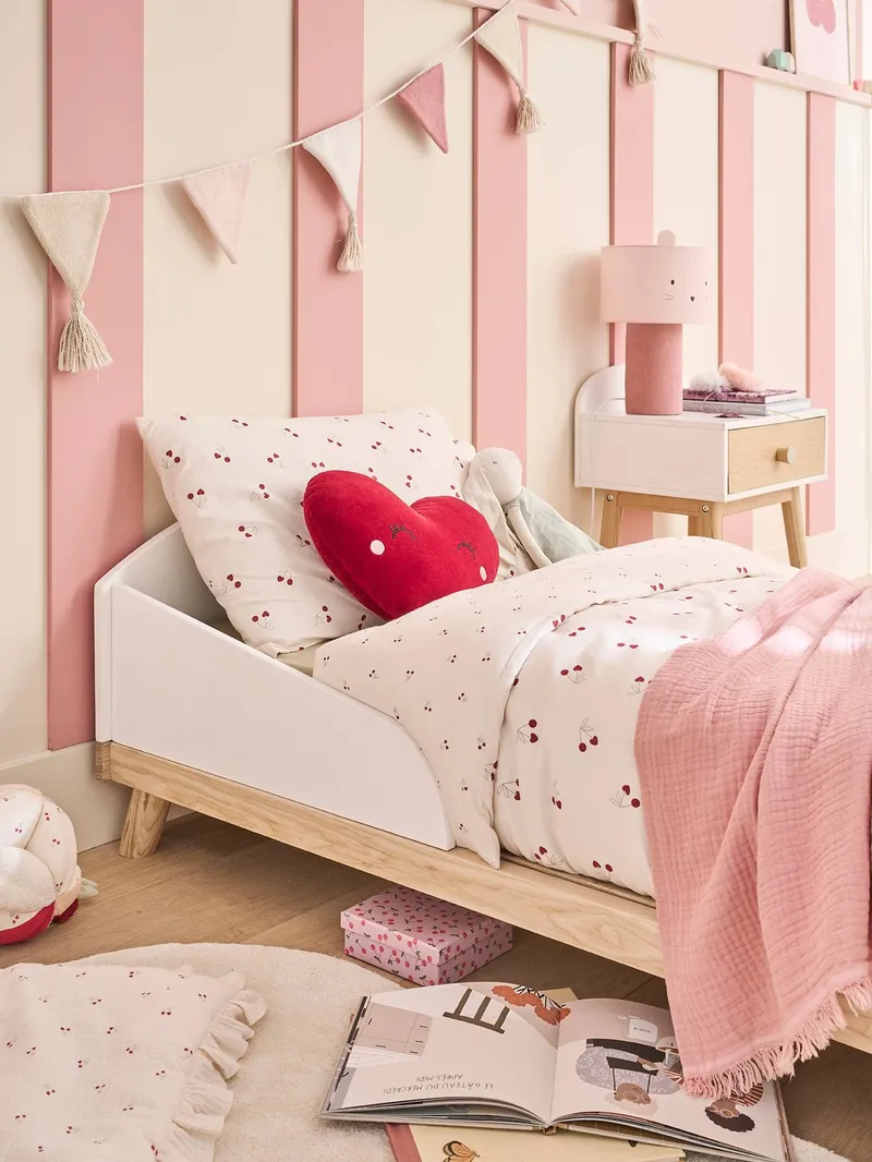 Vertbaudet Mitwachsendes Babybett KONFETTI 70 x 140 cm, Weiß, – Produktbild 3 von 4