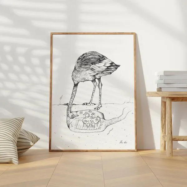 LIGARTI Kunstdruck »Mausfriedensbruch« von LIGARTI | A4, A3 oder A2 | Wandbild | Poster | Kunst – Produktbild 2 von 3