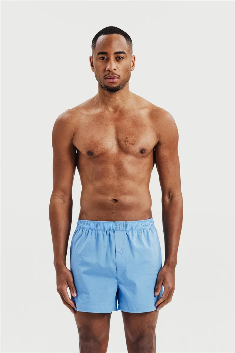 Bread & Boxers Bread & Boxers 2er Pack Boxershorts aus Bio-Baumwolle, Air blue, – Produktbild 1 von 6