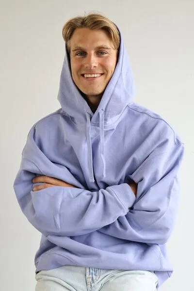 Kultgut Kultgut Biofair- SPORT ESSENTIALS HOODIE - Ultraweich / For all Day, Lila ( sport violet), – Produktbild 2 von 4
