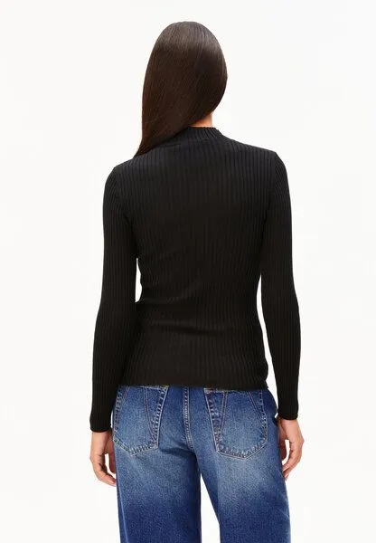 ARMEDANGELS ARMEDANGELS ALAANIA Damen Pullover Slim Fit aus Bio-Baumwolle, Black, – Produktbild 3 von 4