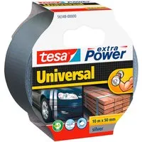 Tesa tesa Gewebeklebeband "extra Power" 10 m x 50 mm silber – Produktbild 1 von 1