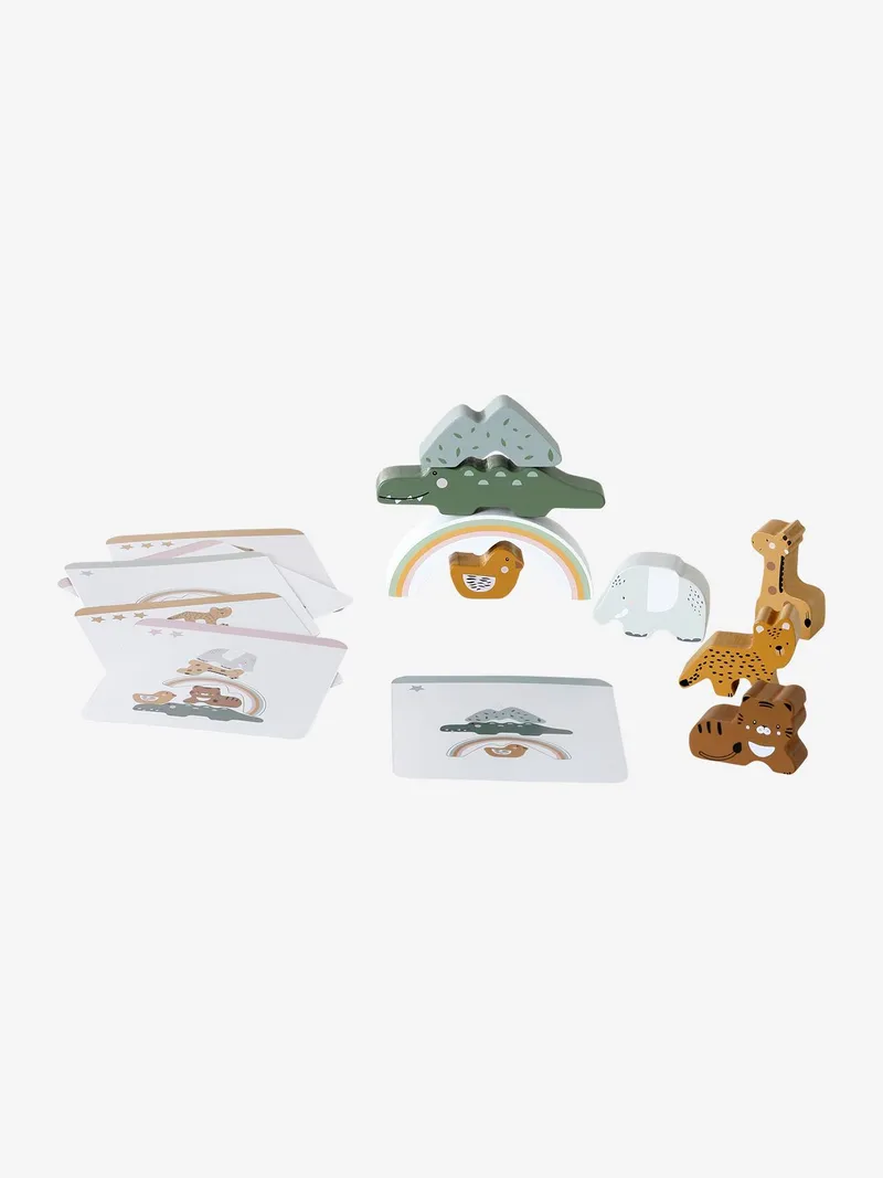 Vertbaudet Balancierspiel TANSANIA aus Holz FSC® für Kinder, Braun, – Produktbild 3 von 4