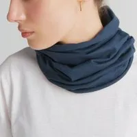 Leela Cotton Leela Cotton Unisex Schlauchschal Loop Bio Baumwolle Elasthan, Navy, – Produktbild 1 von 1