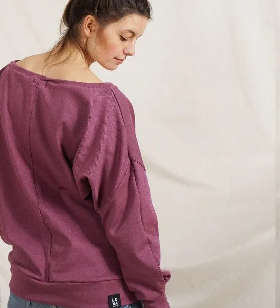 Lena Schokolade Lena Schokolade Jacquard Pullover, Pflaume, – Produktbild 2 von 2