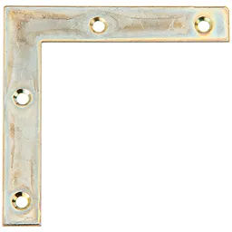 Alberts ALBERTS Möbelwinkel, galv. gelb verzinkt, HxLxB 60x60x10 mm, verpackt à 8 Stk. – Produktbild 1 von 1