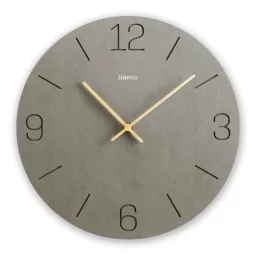 Hama Hama Wanduhr "Kreta", Quarzuhr, analog, MDF, eingravierte Ziffern, Ø 30 cm – Produktbild 1 von 1