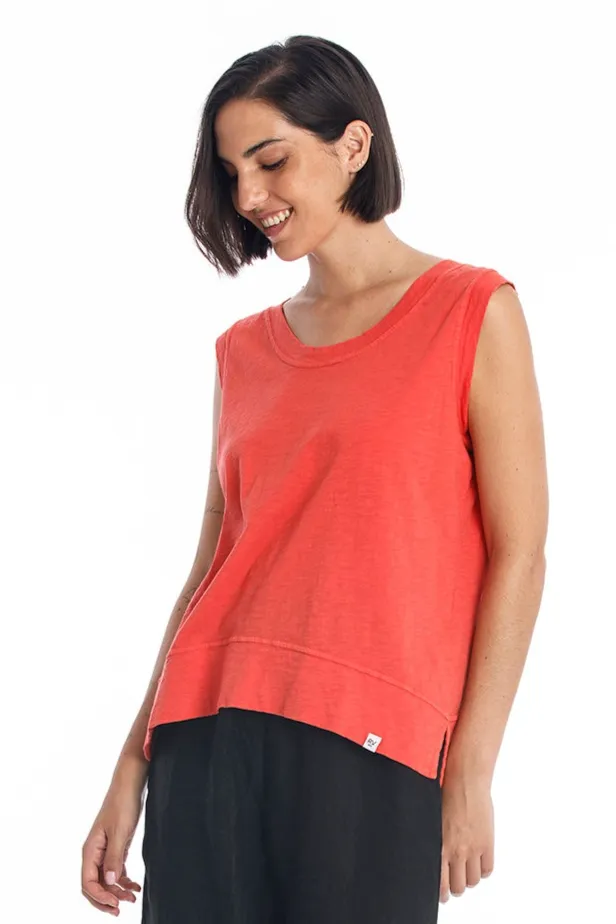 RAVENS VIEW IBIZA RAVENS VIEW IBIZA Damen vegan Top Ivy Ns Radiant Red, Hellrot, – Produktbild 2 von 2