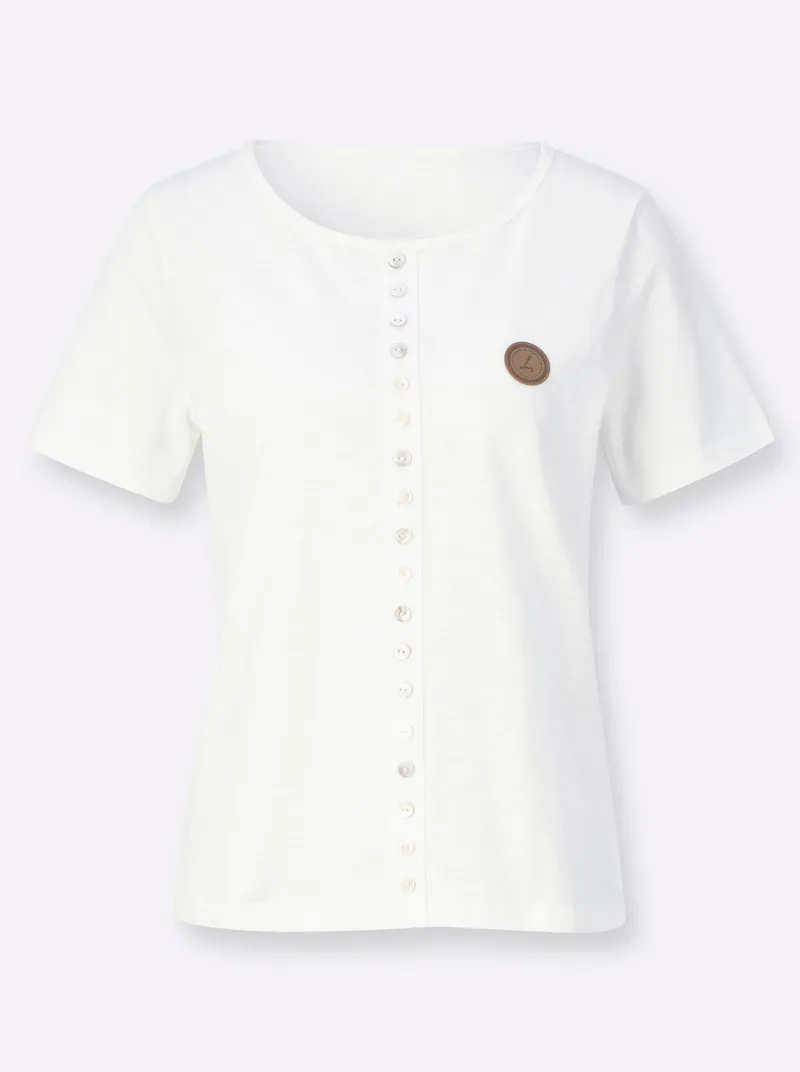 Witt Kurzarmshirt ecru, Ecru, – Produktbild 1 von 2