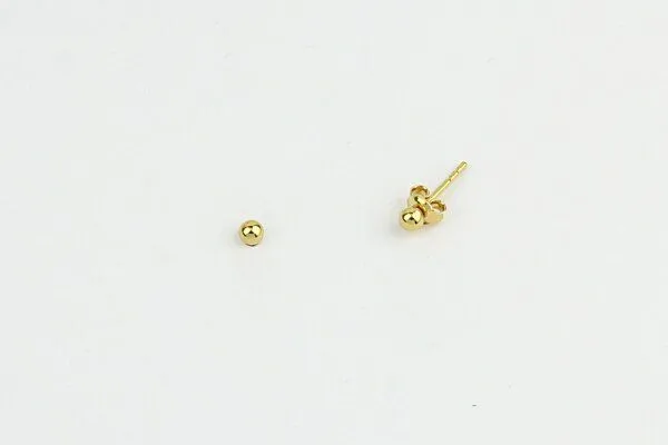 Jewelberry Jewelberry Ohrstecker Tiny Dot, Gold, – Produktbild 2 von 2