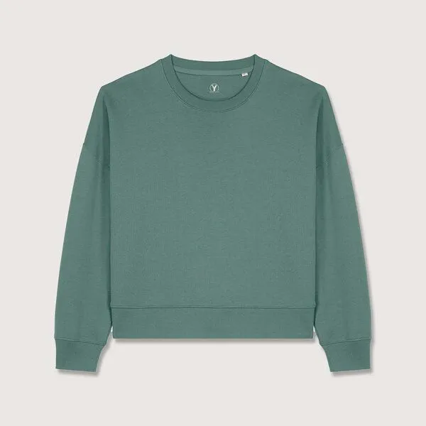 YTWOO YTWOO Modernes Damen-Sweatshirt – weich, nachhaltig & zeitlos, Green bay, – Produktbild 2 von 3