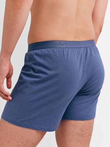 erlich textil erlich textil Casual Cotton Boxers im 3er Pack, weite Boxershorts aus Bio-Baumwolle, made in Europe, Schwarz, – Produktbild 6 von 8