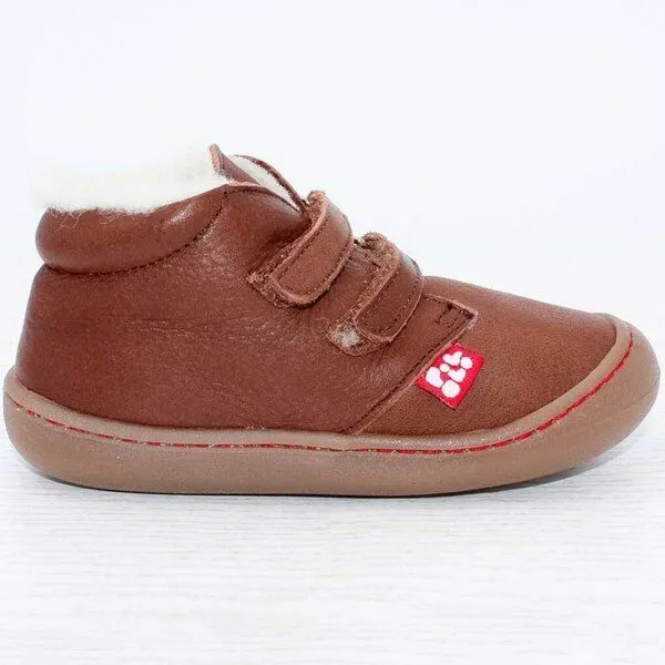 Pololo Pololo Lauflern-Winterschuh "Nino" mit weichem Wollfutter (Bio), Braun, – Produktbild 3 von 4