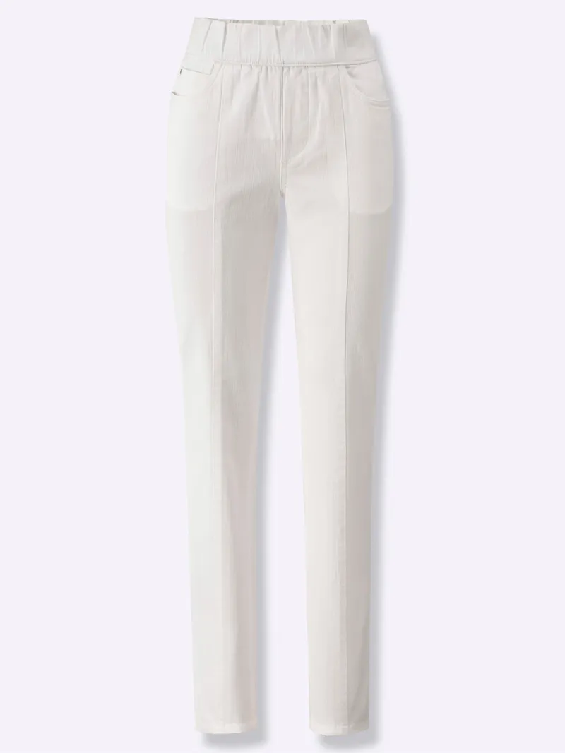 Witt Schlupfjeans ecru, Ecru, – Produktbild 1 von 2