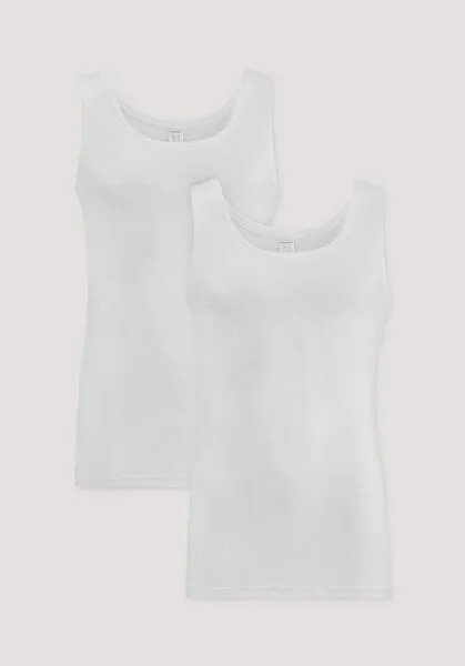 hessnatur hessnatur Athletic Shirt Fitted 2er Pack PURE NATURE aus reiner Bio-Baumwolle, Naturweiss, – Produktbild 4 von 6