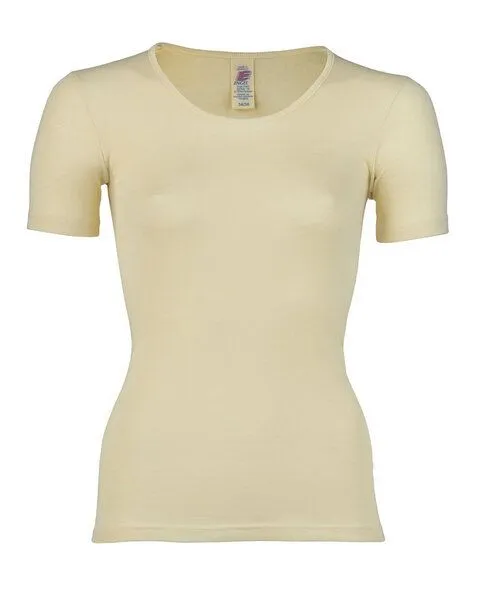 Engel Engel Natur Damen-Shirt Kurzarm Schurwolle Seide, Natur, – Produktbild 1 von 1