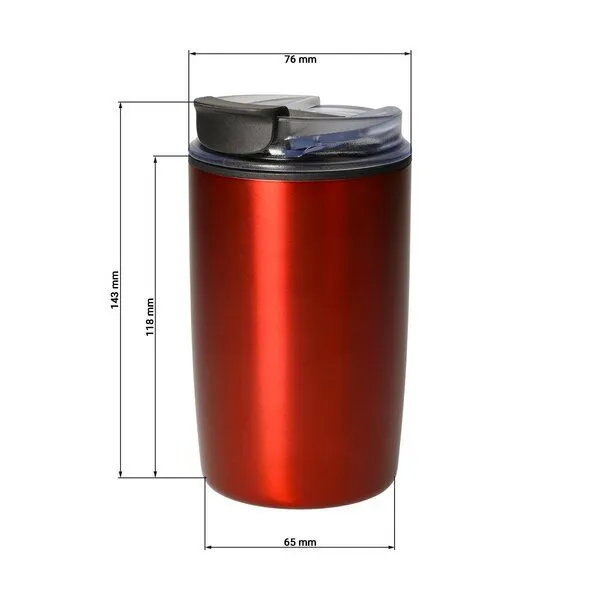 elasto elasto Kaffeebecher "Arabica" aus robustem Edelstahl doppelwandig isoliert, Blau, – Produktbild 4 von 4