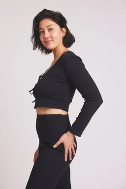 Baìge the Label Baìge the Label Damen vegan Strickjacke Brit Mit Schnürung – Produktbild 1 von 1