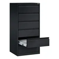 C+P C+P Karteikartenschrank zweibahnig, 6 Schubladen DIN A5 quer anthrazit – Produktbild 3 von 3