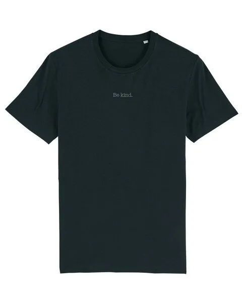 Human Family Human Family Bio Herren Rundhals T-Shirt "Be kind", Schwarz, – Produktbild 2 von 2