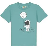 watabout kids watabout.kids T-Shirt Kinder Kleiner Astronaut mit Luftballon, Teal monstera, – Produktbild 1 von 1