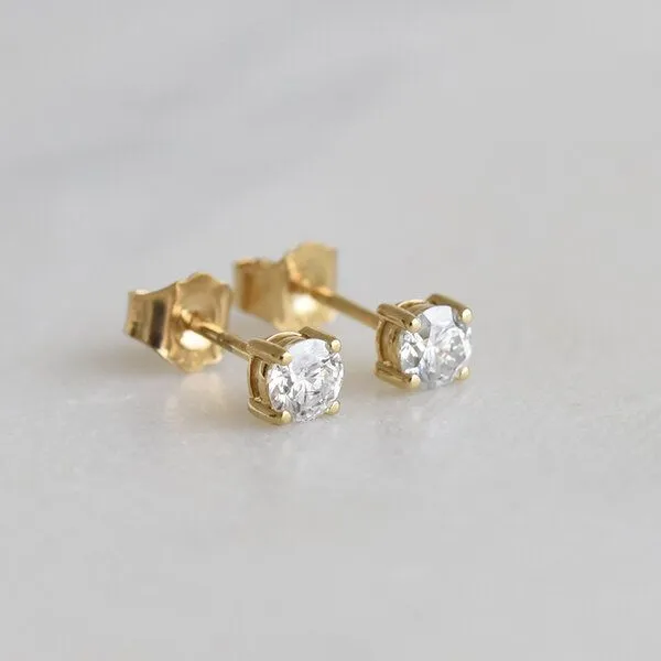 Eppi Eppi Ohrringe mit Lab Grown Diamanten 0.2ct Christi, Gelb, – Produktbild 1 von 4