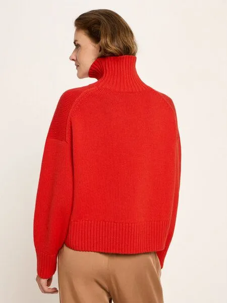LANIUS LANIUS Oversized Pullover, Red alert, – Produktbild 3 von 5