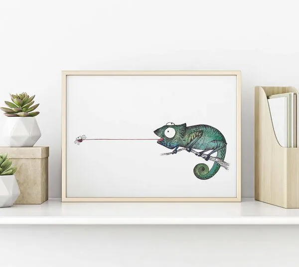 LIGARTI Kunstdruck »Fliegenfänger« von LIGARTI | A4, A3 oder A2 | Wandbild | Poster | Kunst – Produktbild 2 von 4