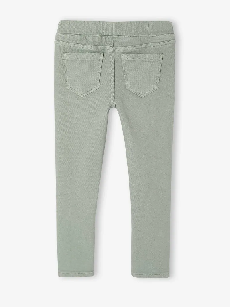 Vertbaudet Mädchen Slim-Fit-Treggings BASIC salbei, Salbeigrün, – Produktbild 2 von 4