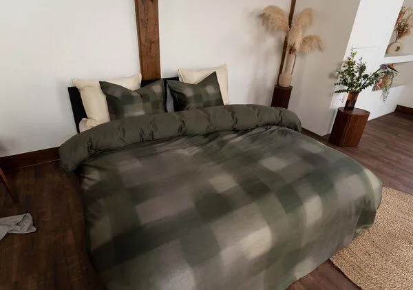Kayori Kayori Koya Baumwolle-Satin, Grün, – Produktbild 2 von 4