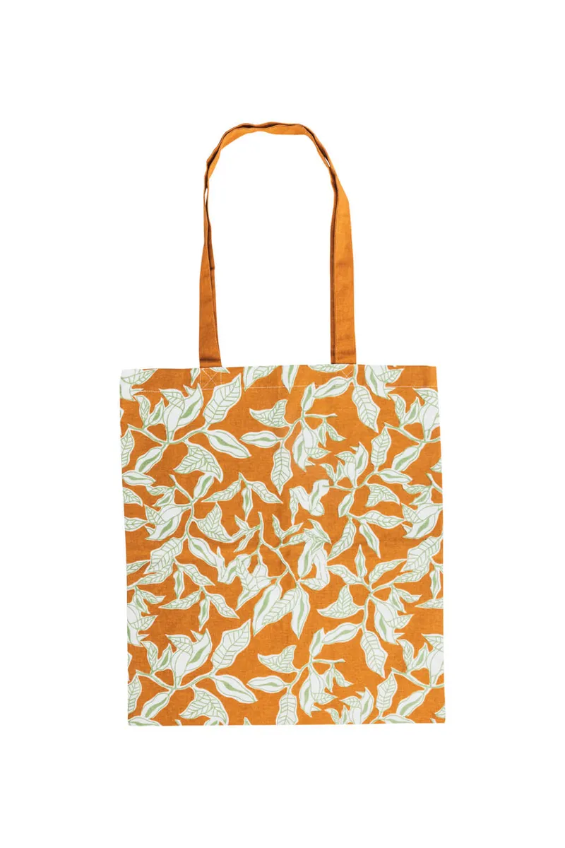Tranquillo Tranquillo Stoffbeutel LEAFY FOREST, Orange, – Produktbild 1 von 5
