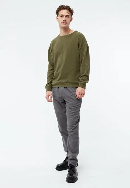 Givn Berlin Givn Berlin Sweater GBANTHONY aus recycelter Baumwolle, Khaki, – Produktbild 2 von 4