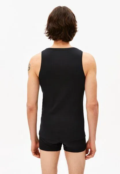 ARMEDANGELS ARMEDANGELS JAANNO RIB Herren Ripp-Top aus Bio-Baumwoll Mix, Black, – Produktbild 2 von 4